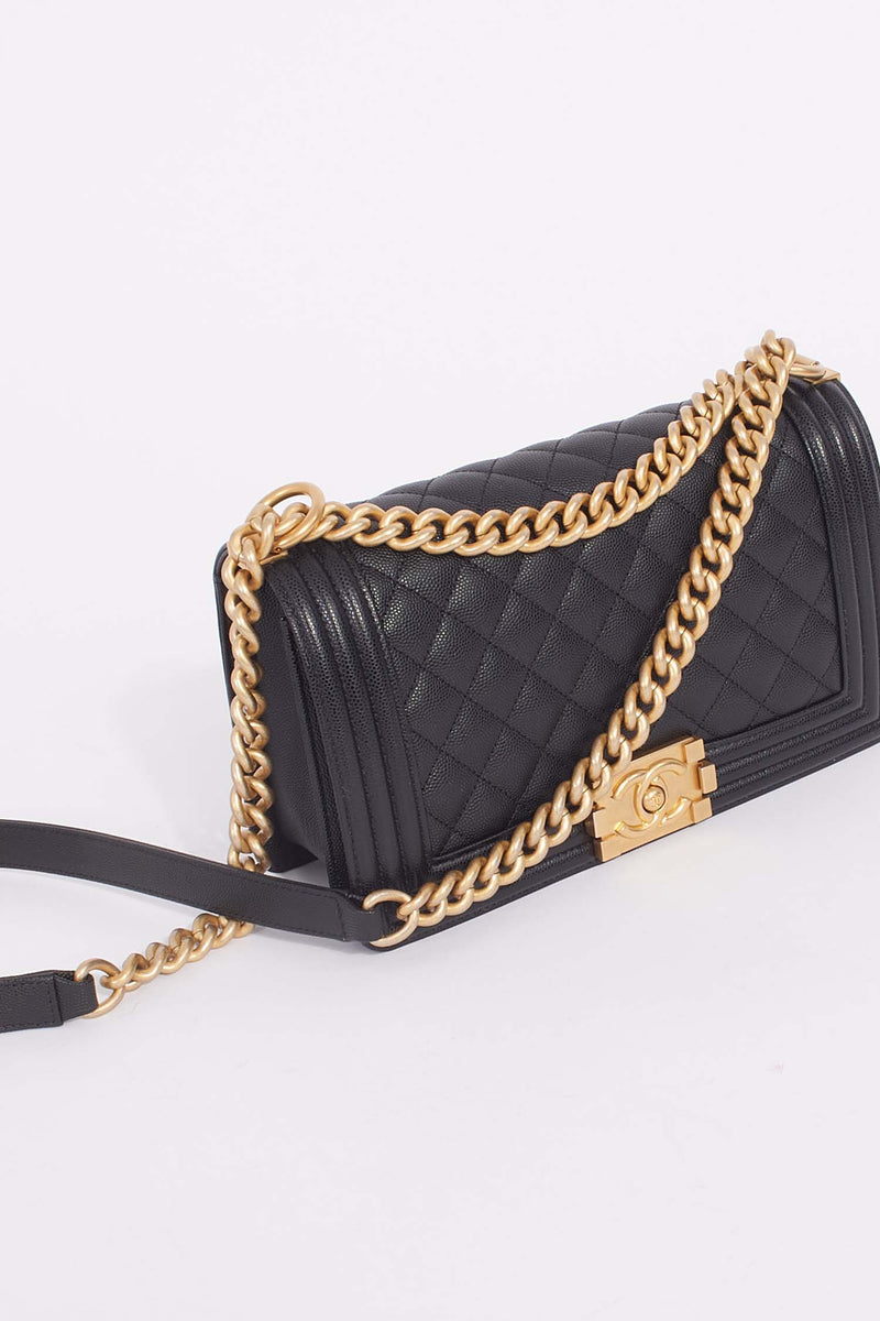 CHANEL Caviar Quilted Medium Double Flap White — Restyled By Erin