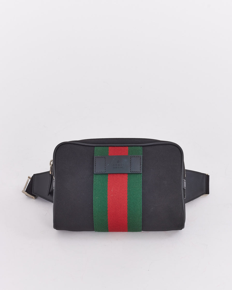 Gucci Black-red-green Gg Supreme Wallet