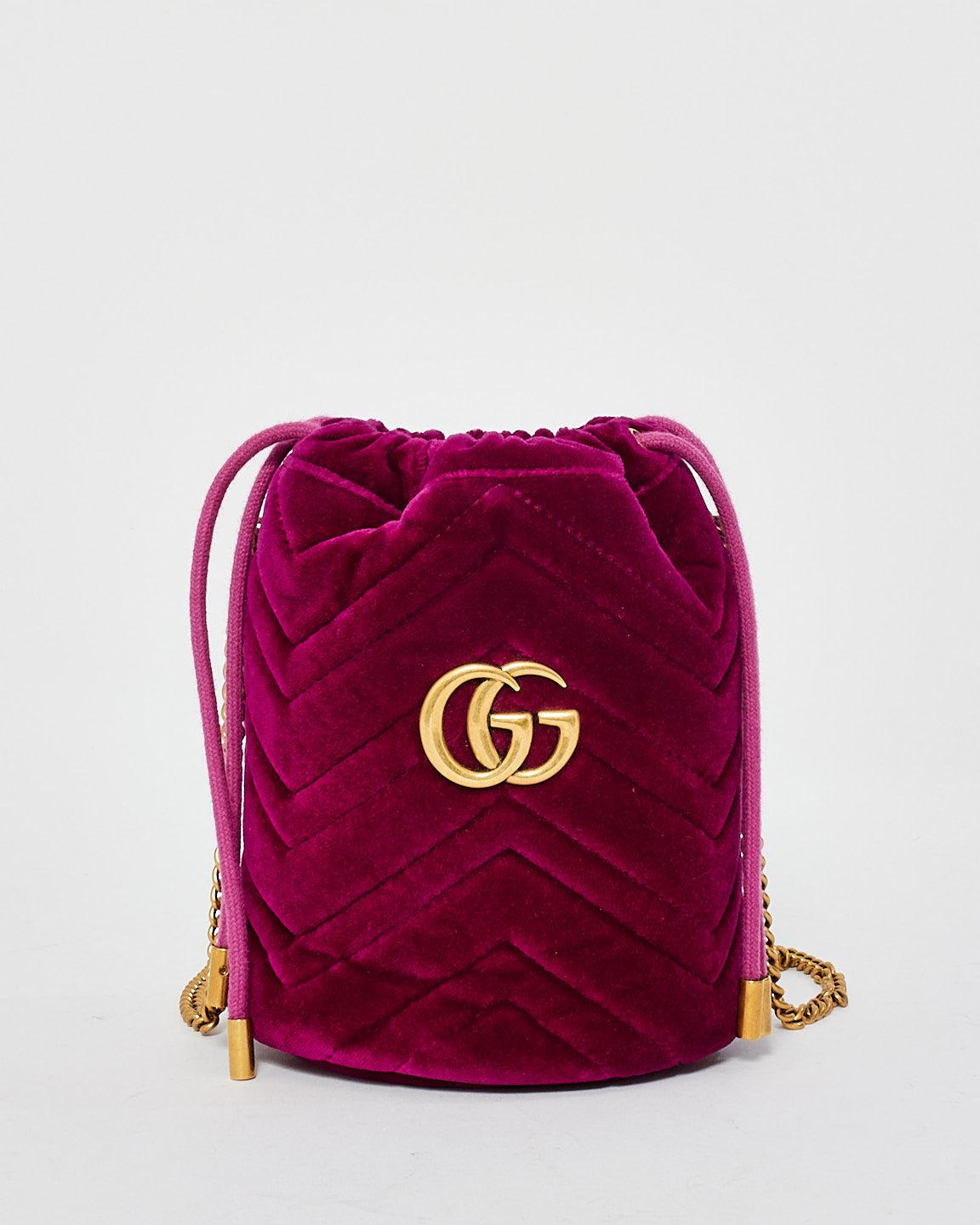 Gucci marmont velvet fuchsia deals