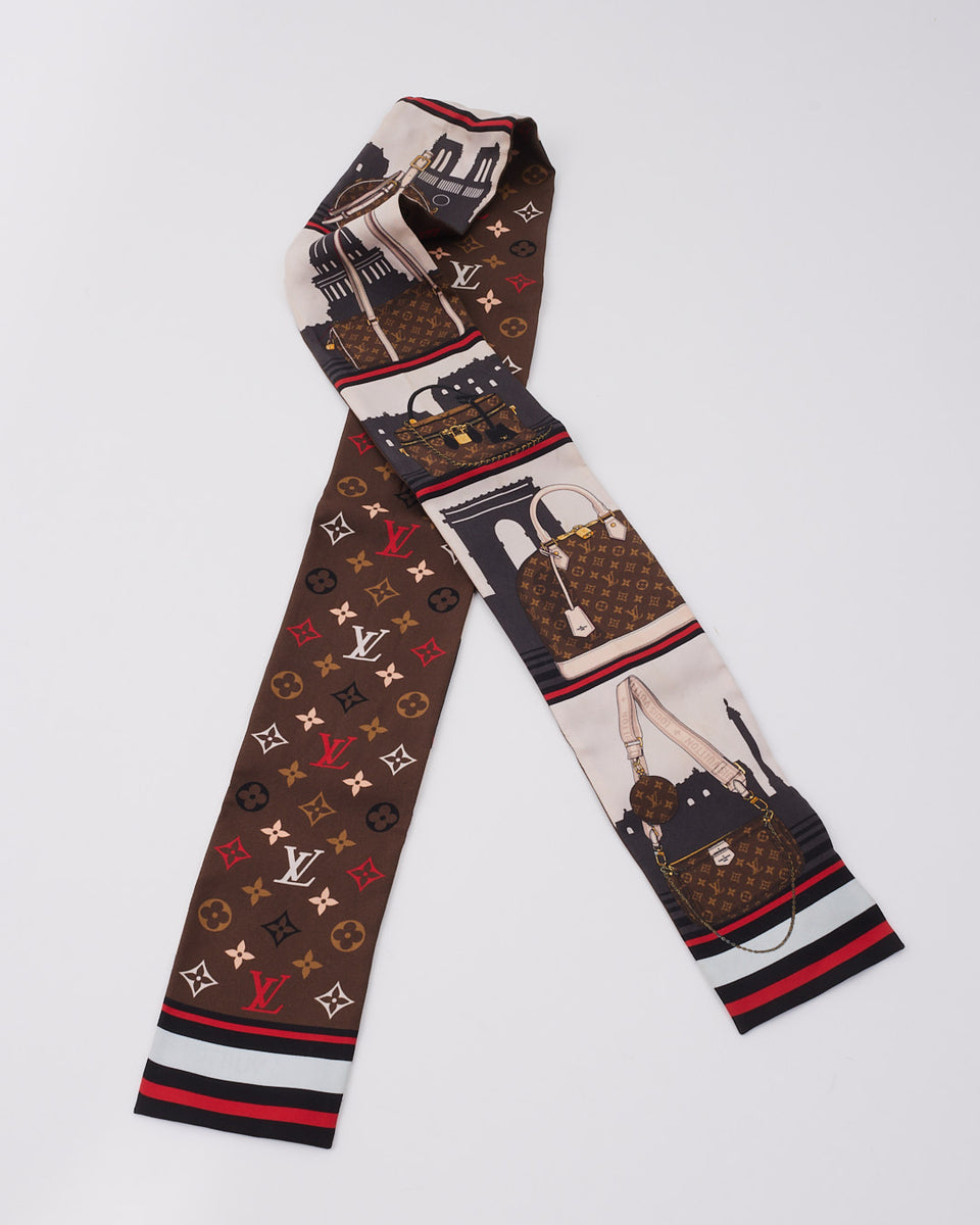 Louis Vuitton Monogram Geometric Bandeau Scarf