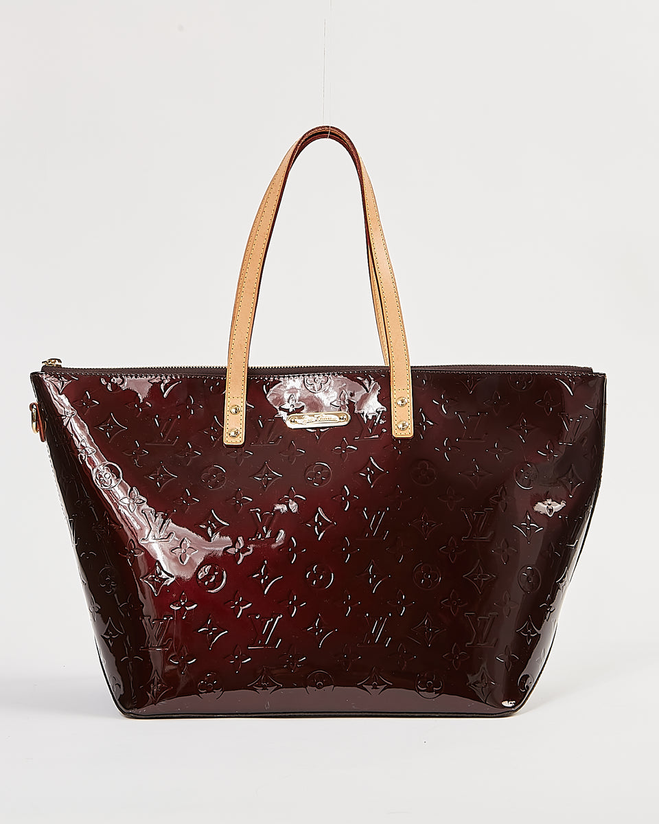 tas tote-bag Louis Vuitton Amarante Vernis Bellevue GM Tote Bag