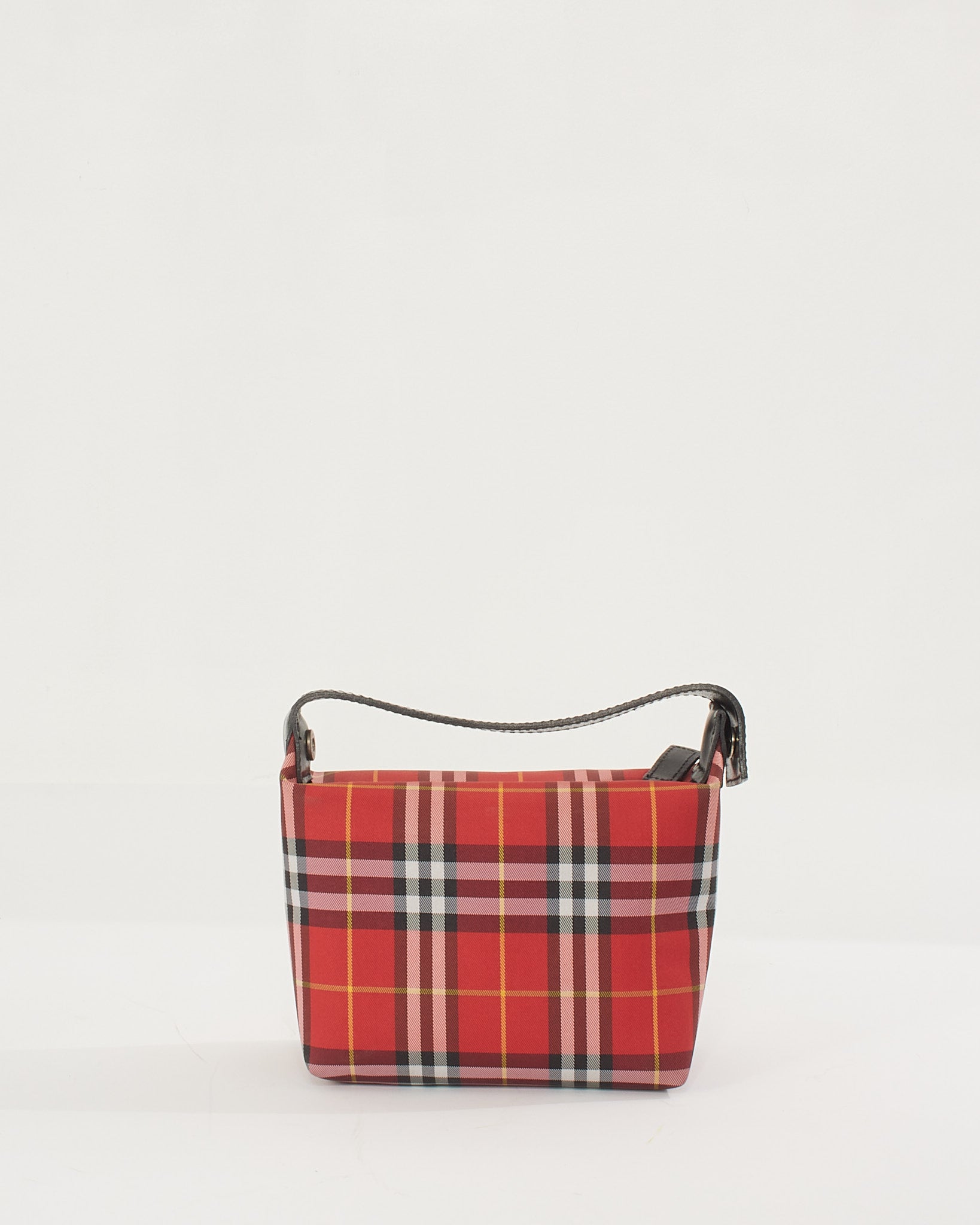 Burberry bag with outlet red handle