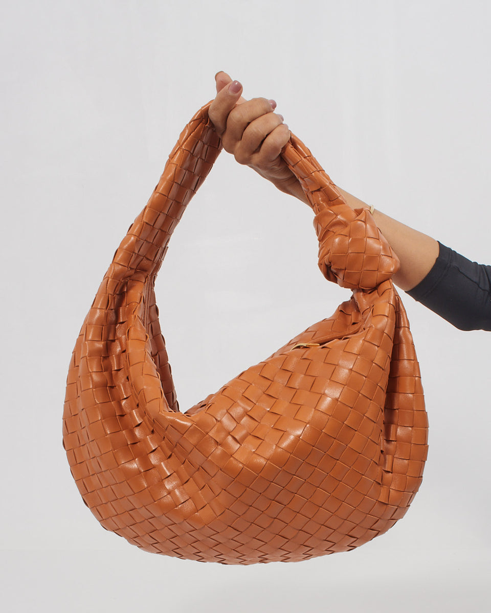 Bottega Veneta - Jodie Clay Leather Intrecciato Small Hobo Bag