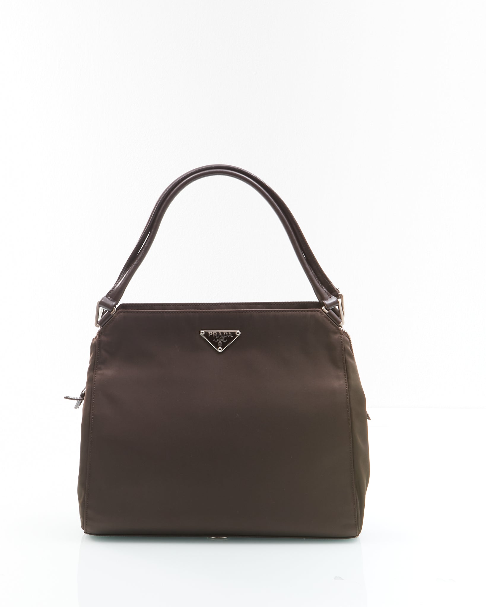 Prada Tessuto factory Leather Handle Bag