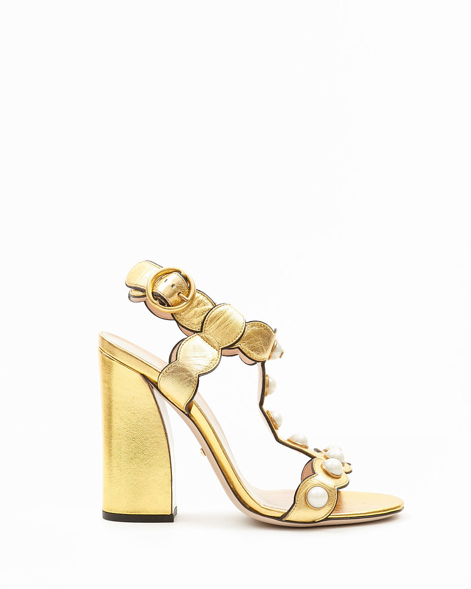 Gucci on sale pearl sandals