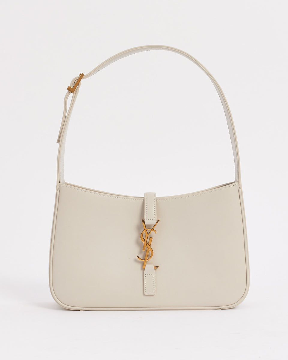 YSL Large White Shoulder Bag — HaiBella Boutique