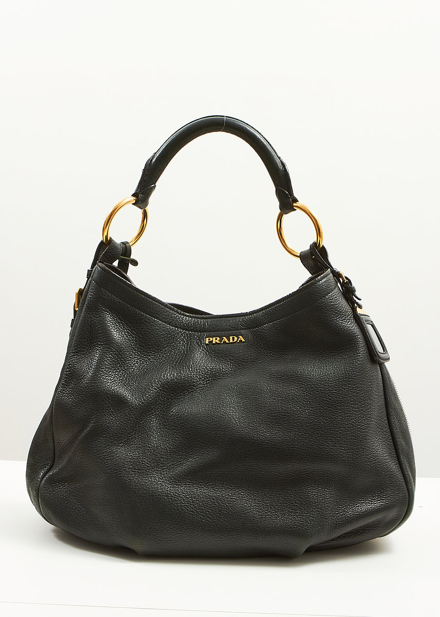 Prada daino hobo shoulder on sale bag