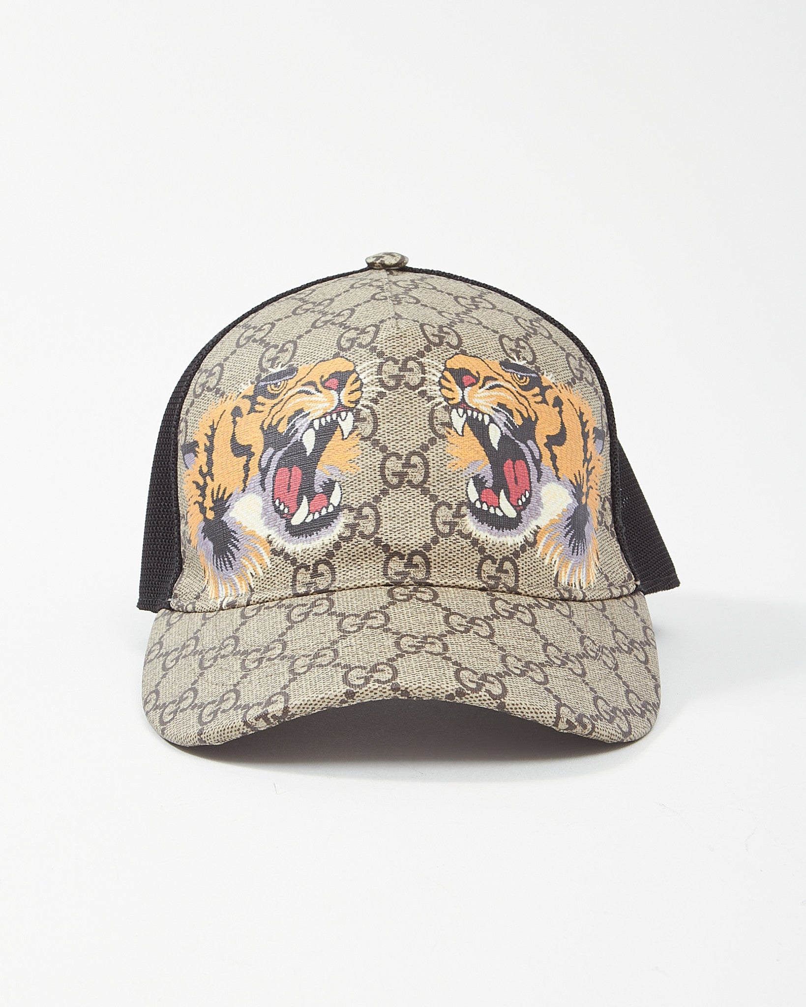 Used Gucci Tigers print GG Supreme baseball outlets hat