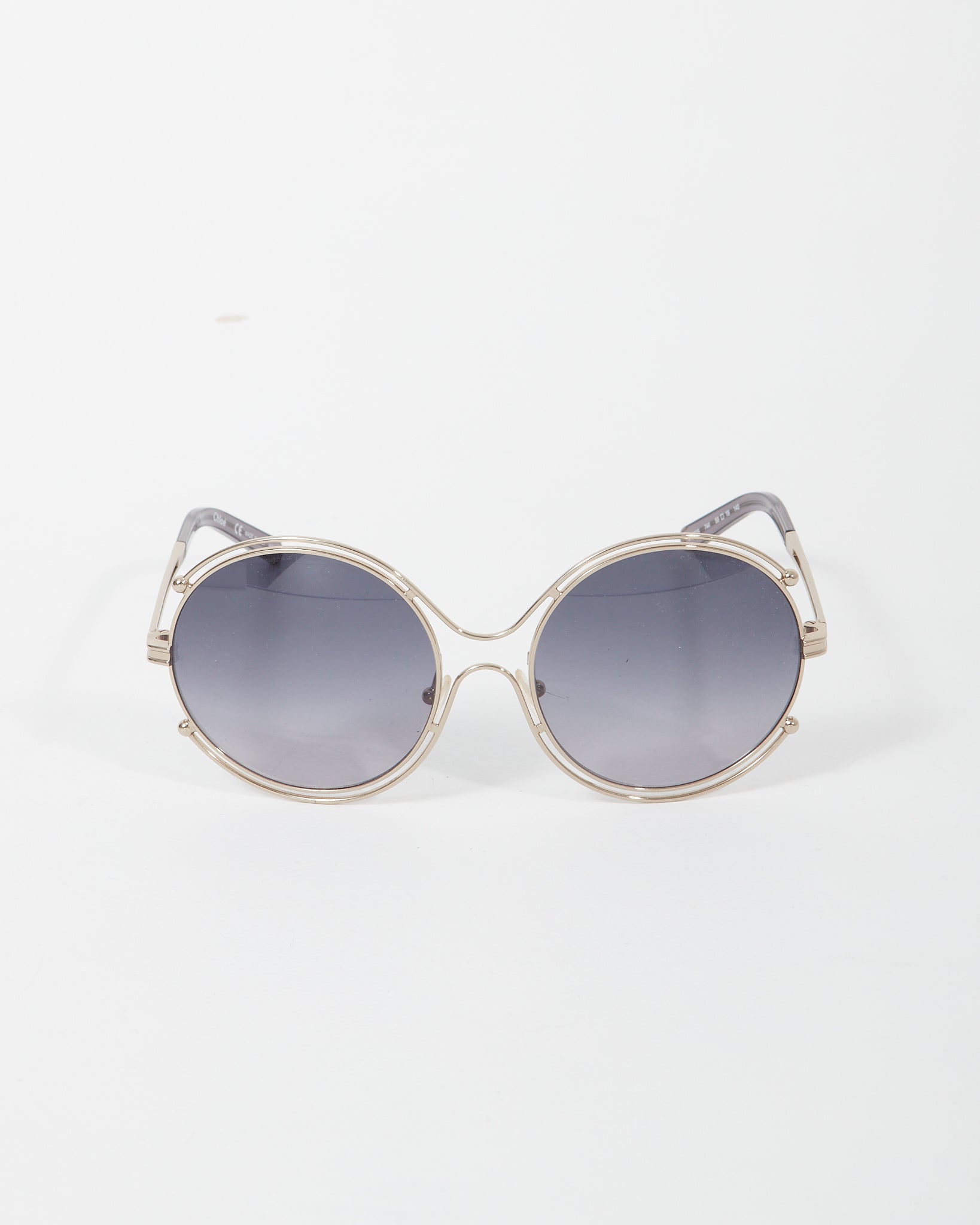 Chloe Sunglasses Silver, Dark Blue sold Lens