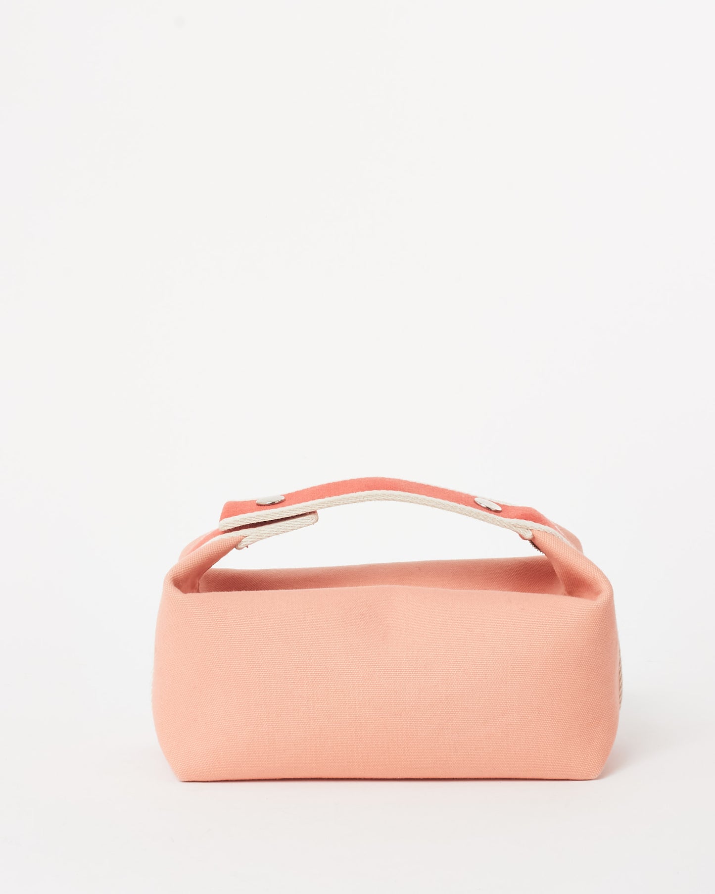 Hermès Light Pink & Dark Pink Canvas Small Bride À Brac Bag