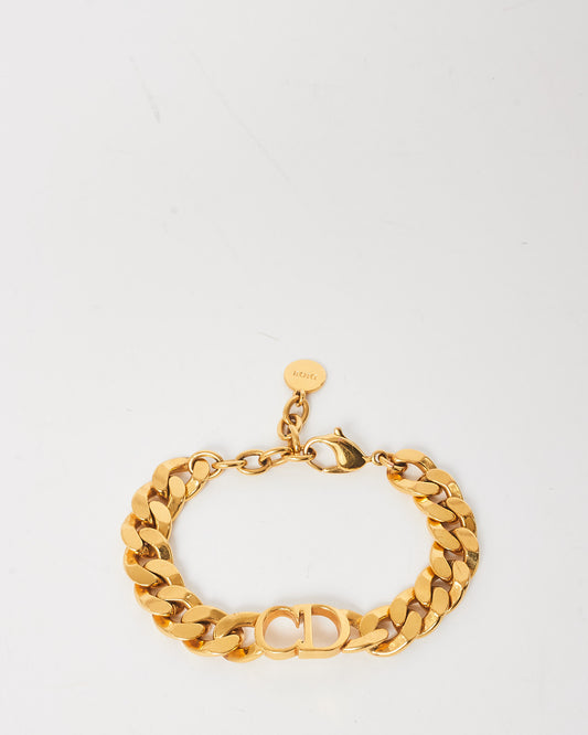 Dior Gold Danseuses Étoile Logo Chain Bracelet