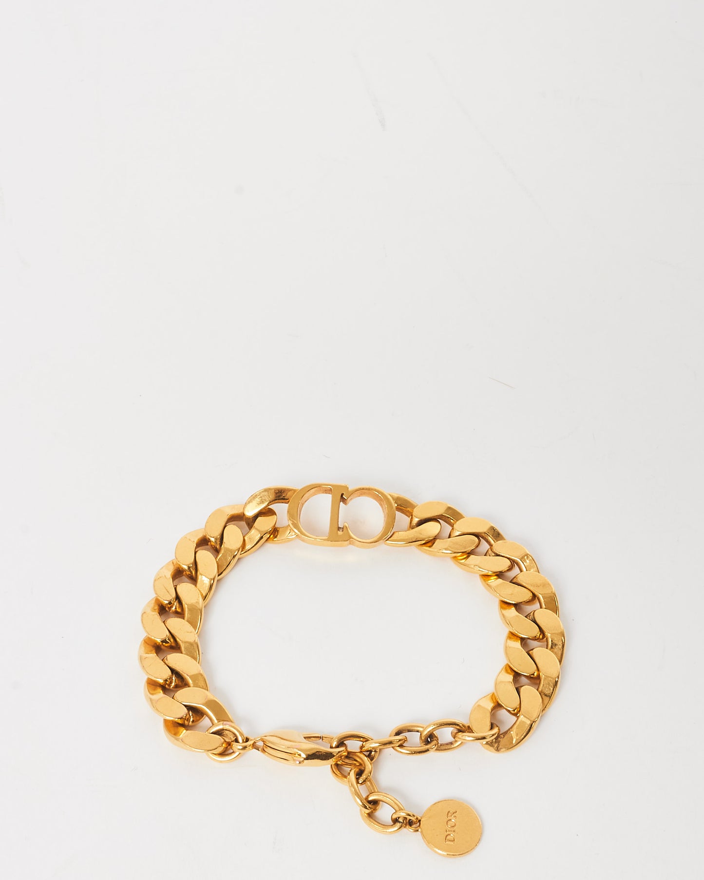 Dior Gold Danseuses Étoile Logo Chain Bracelet