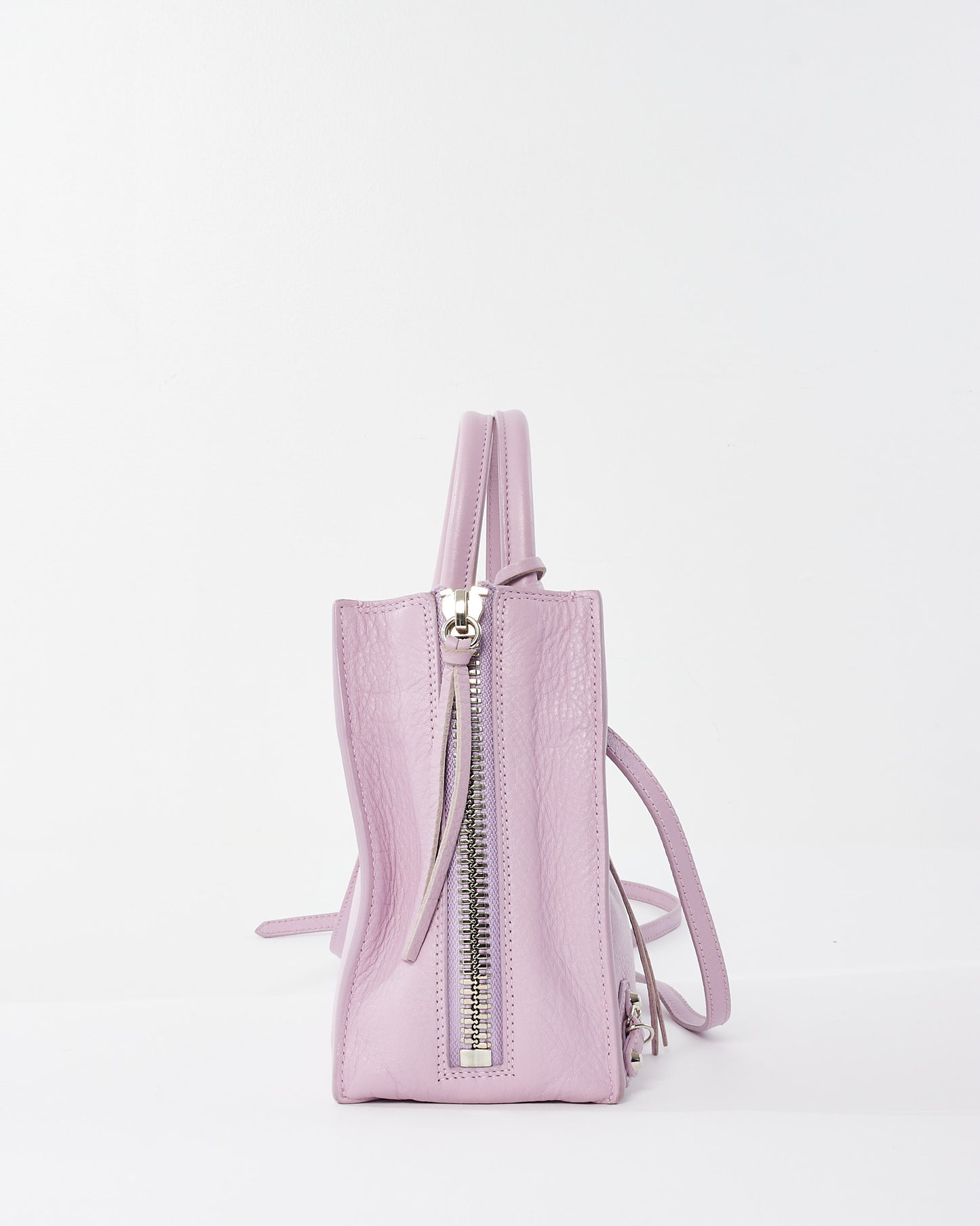 Balenciaga Lilac Leather Papier A4 Mini Tote