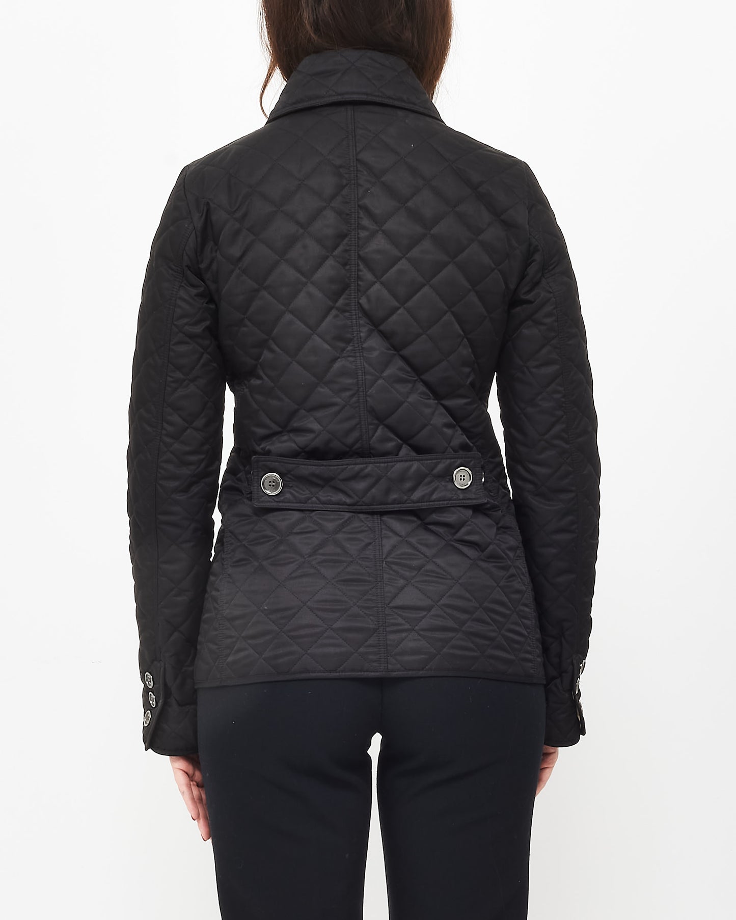 Burberry Black Quilted Puffer Short Jacket - XS