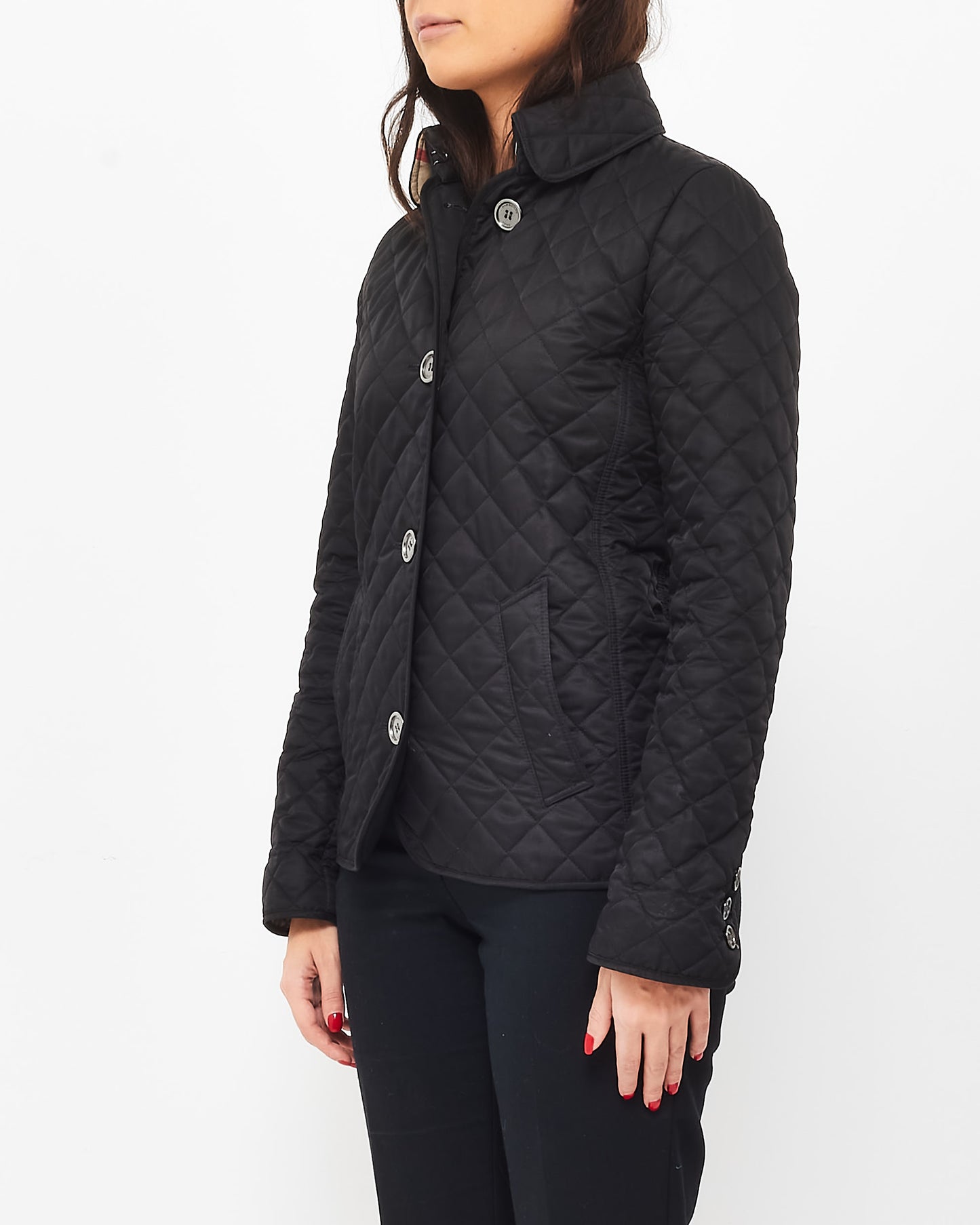 Burberry Black Quilted Puffer Short Jacket - XS