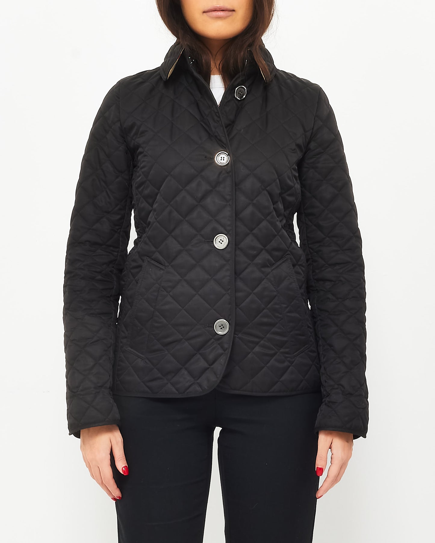 Burberry Black Quilted Puffer Short Jacket - XS