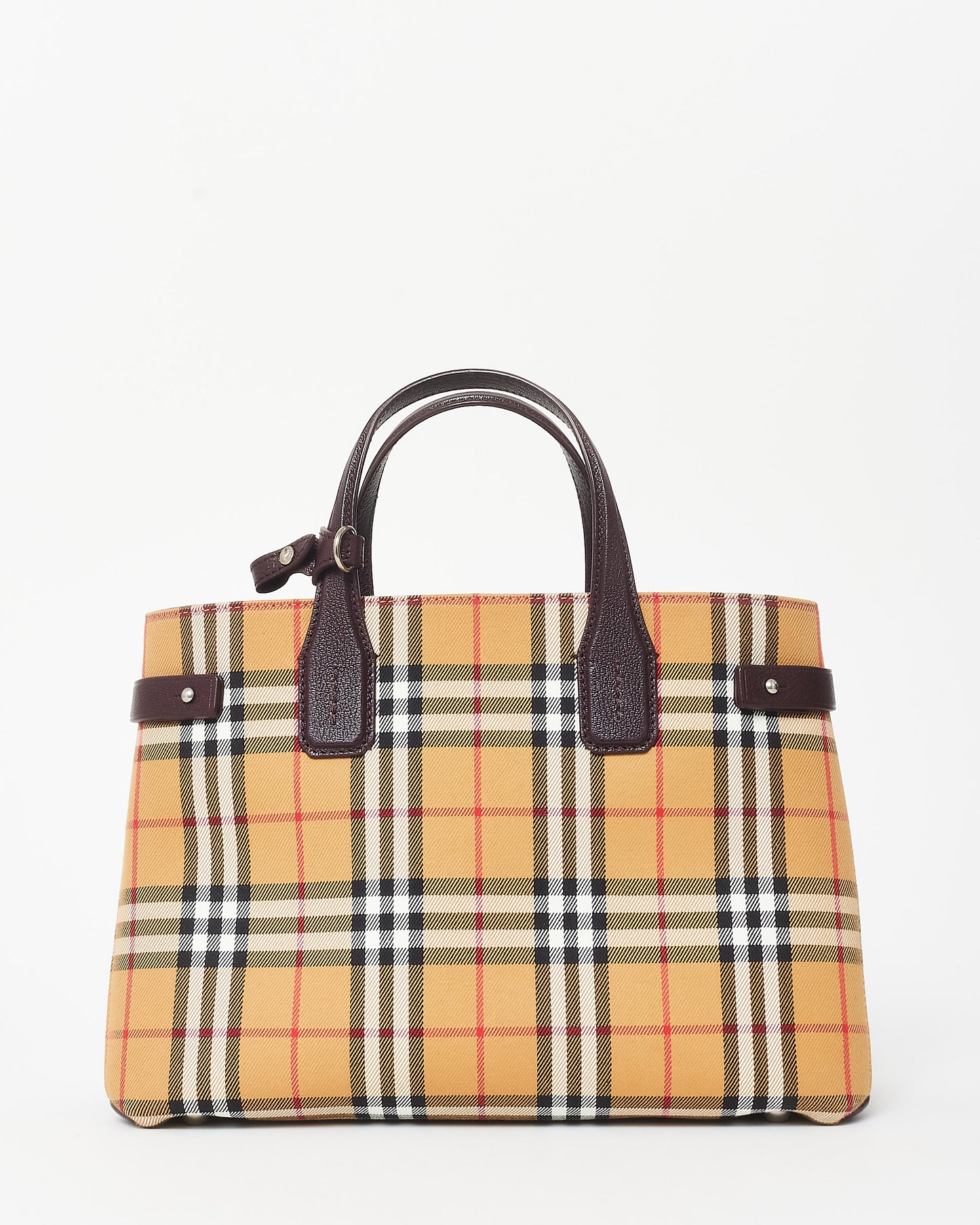 Burberry Haymarket Check Canvas Medium Banner Tote Bag