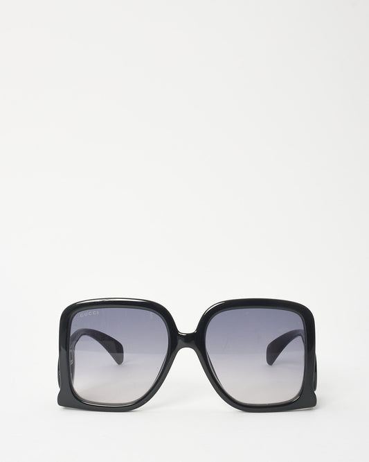 Gucci Black Oversized GG1326S Square Logo Sunglasses