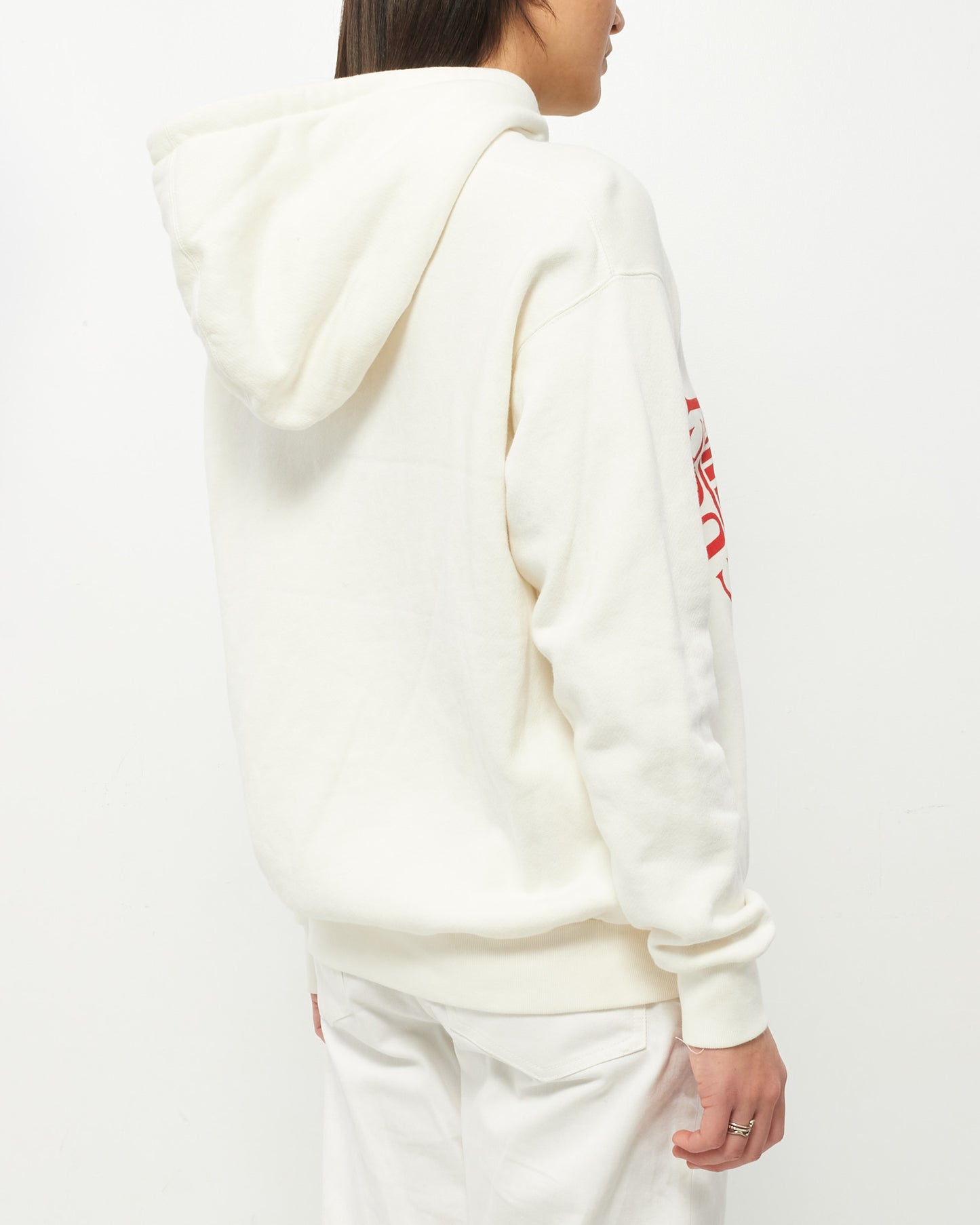 Gucci White & Red Logo Hoodie - XS