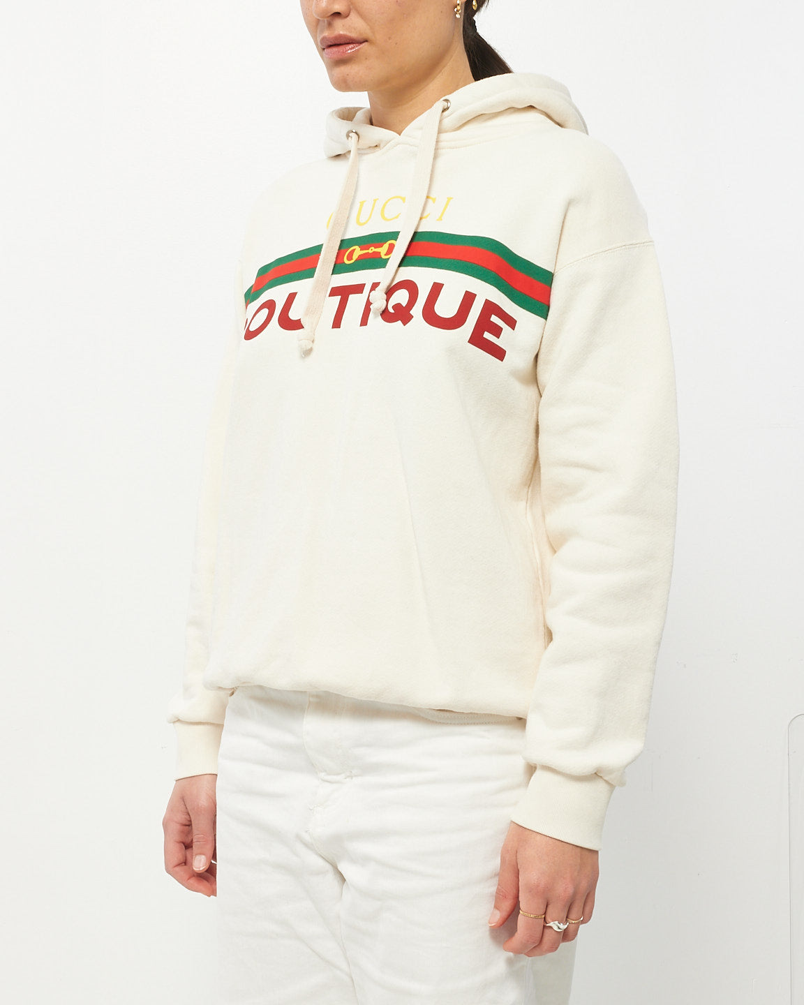 Gucci logo hoodie online