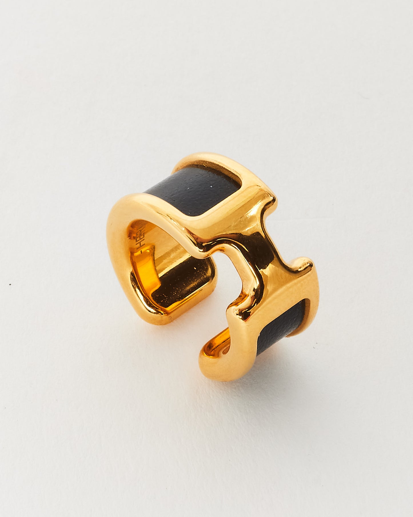 Hermès Black & Gold Ear Cuff