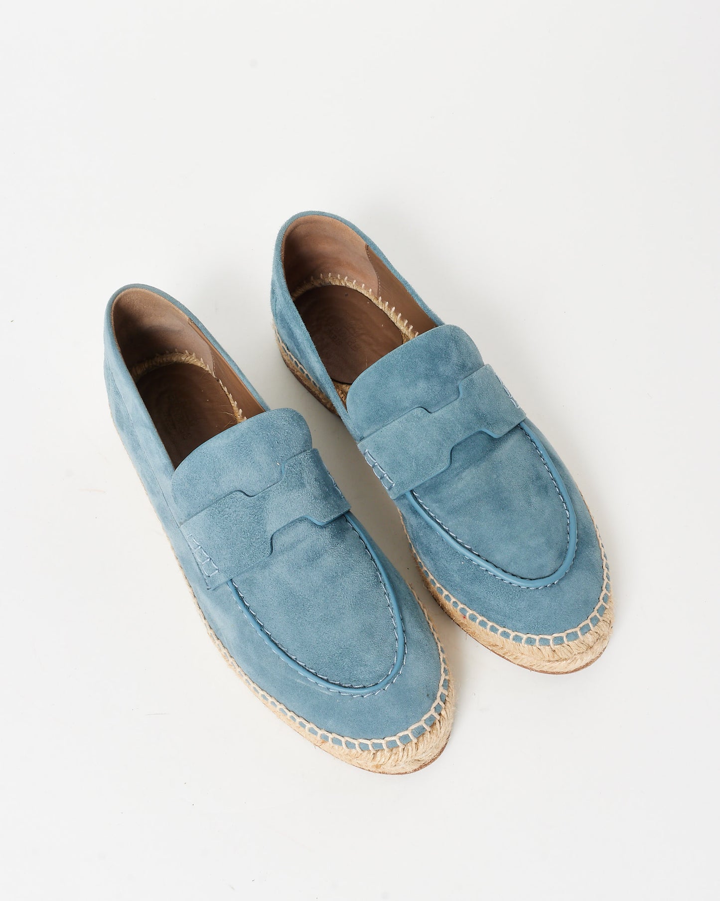 Hermès Blue Suede Trip Espadrilles - 37