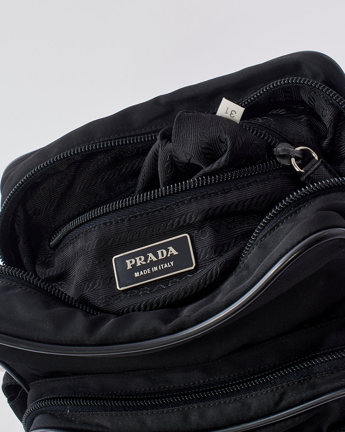 Prada Black Nylon Tessuto Pocket Crossbody Bag