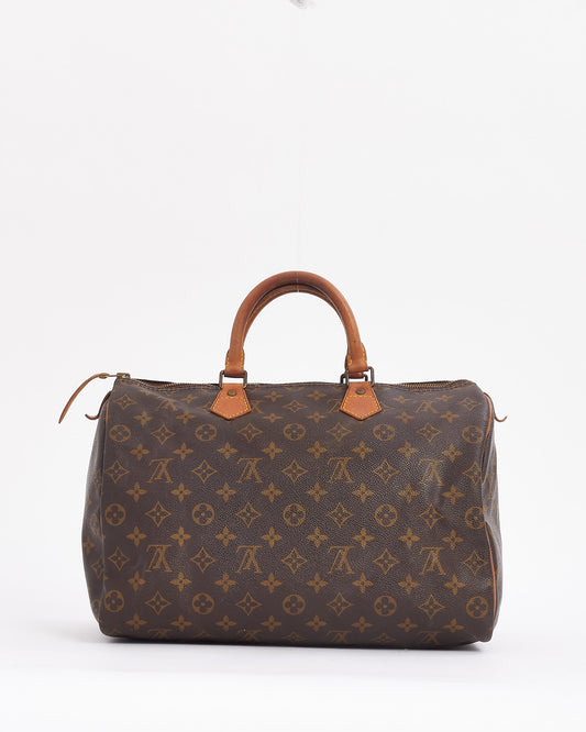 Louis Vuitton Monogram Canvas Speedy 35 Bag