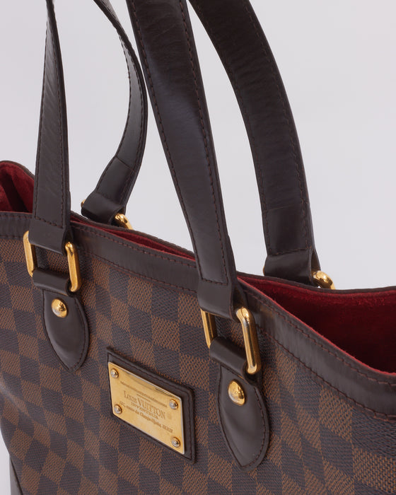 Louis Vuitton, Bags, Louis Vuitton Authentic Hampstead Pm Damier Ebene  Handbag Cp222 Spain Repaired