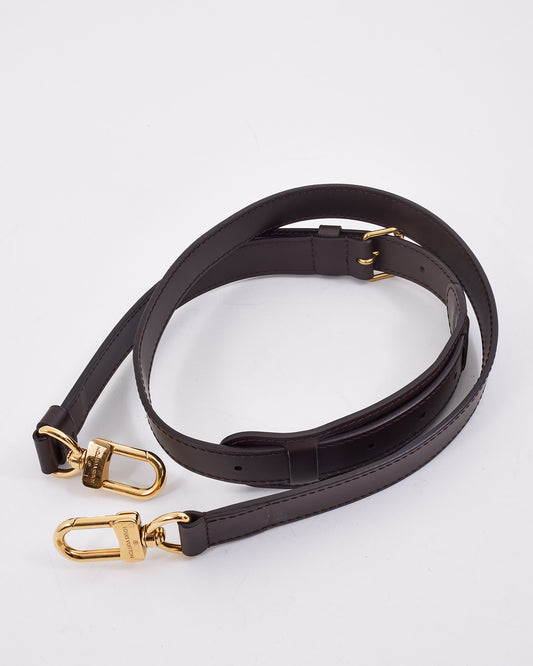 Louis Vuitton Brown Leather Shoulder Strap