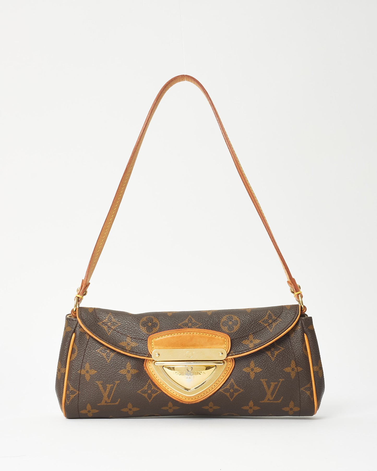 Louis Vuitton Monogram Coated Canvas Beverly Shoulder Strap Clutch