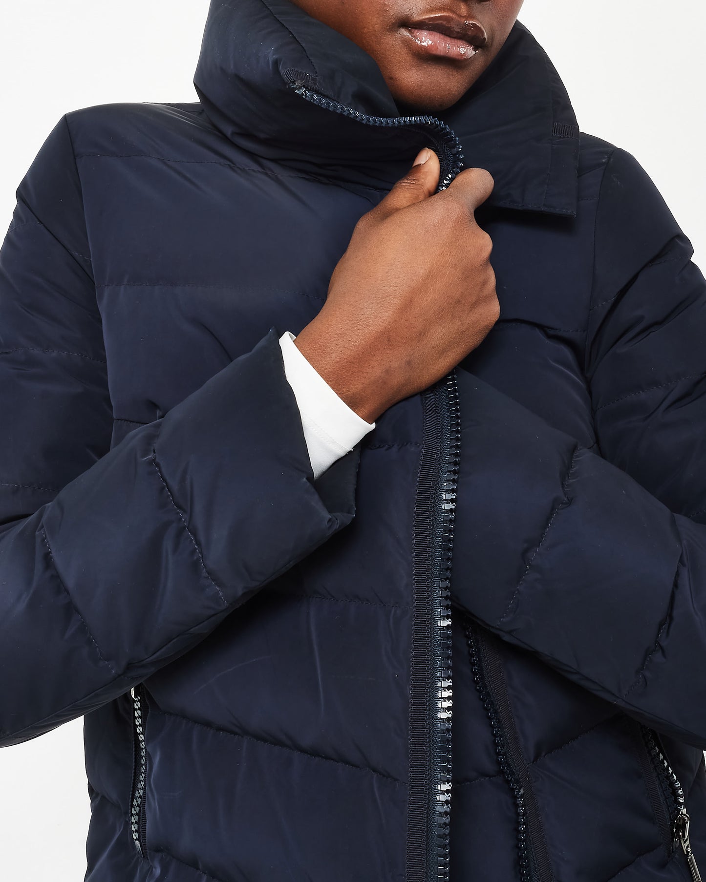 Moncler Navy Puffer Jacket - 0