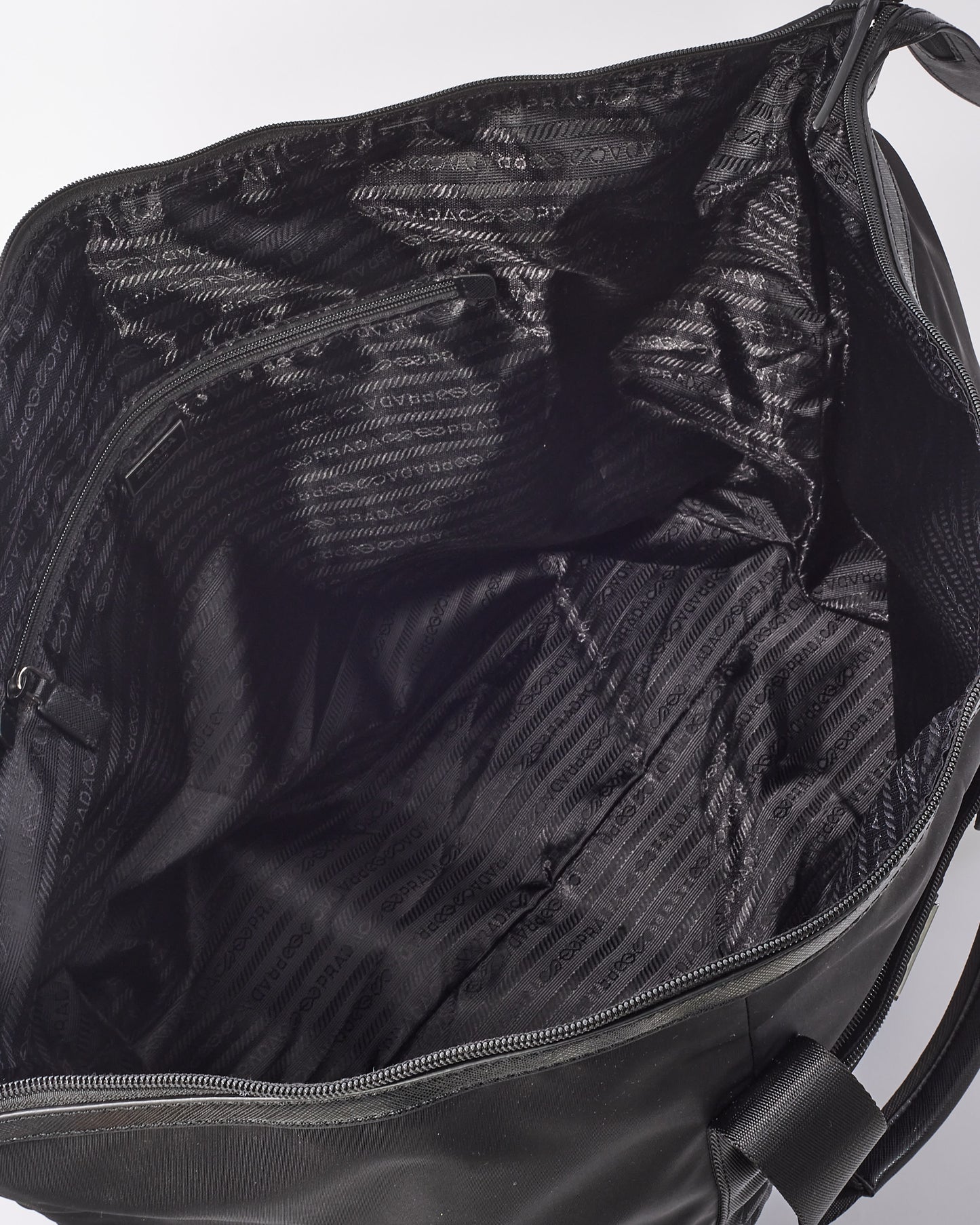 Prada Black Nylon Tessuto Large Travel Tote