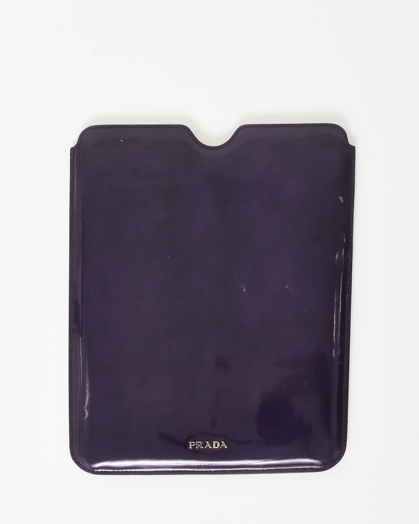 Prada Purple Patent Leather & Floral iPad Sleeve