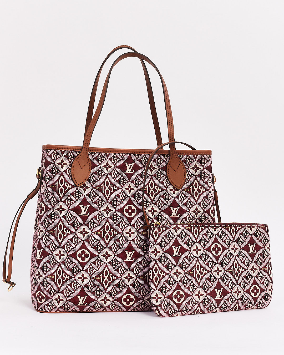 Louis Vuitton Bordeaux Monogram Jacquard Since 1854 Neverfull MM