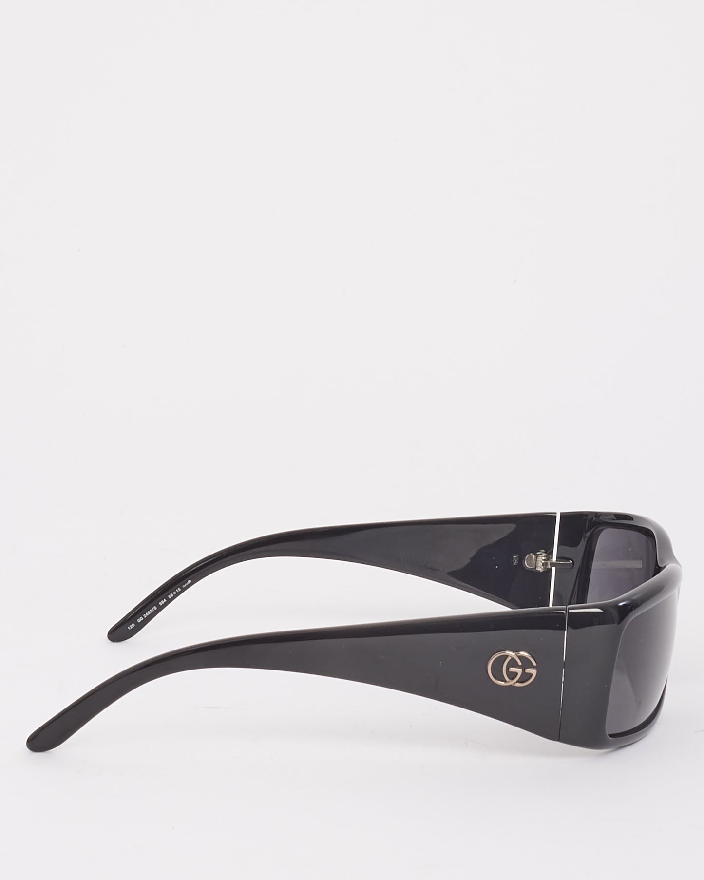 Gucci Black Acetate GG2493 Sheild Sunglasses