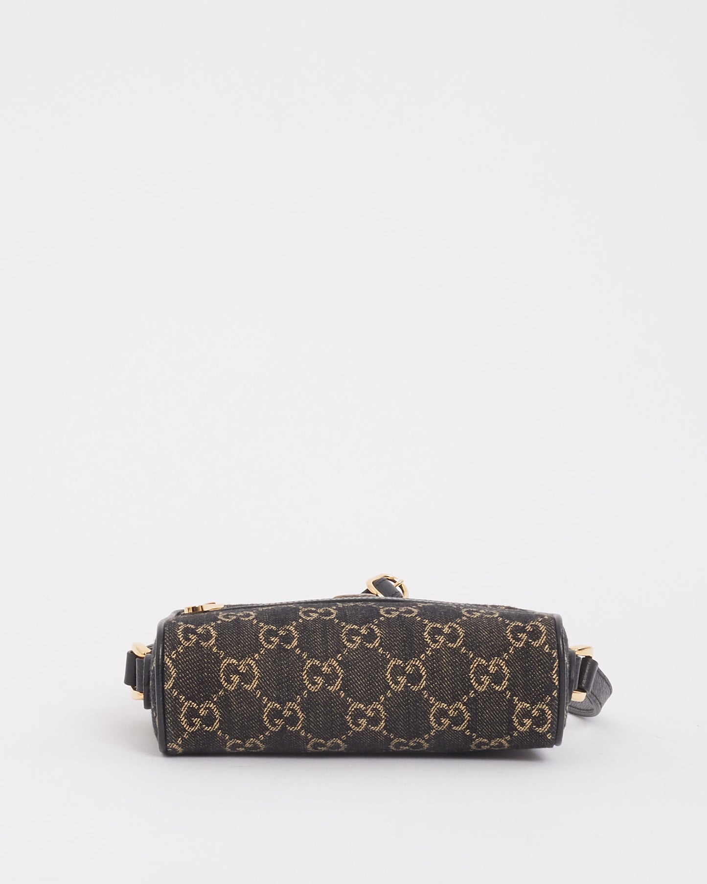 Gucci Black Denim Mini GG Ophidia Crossbody