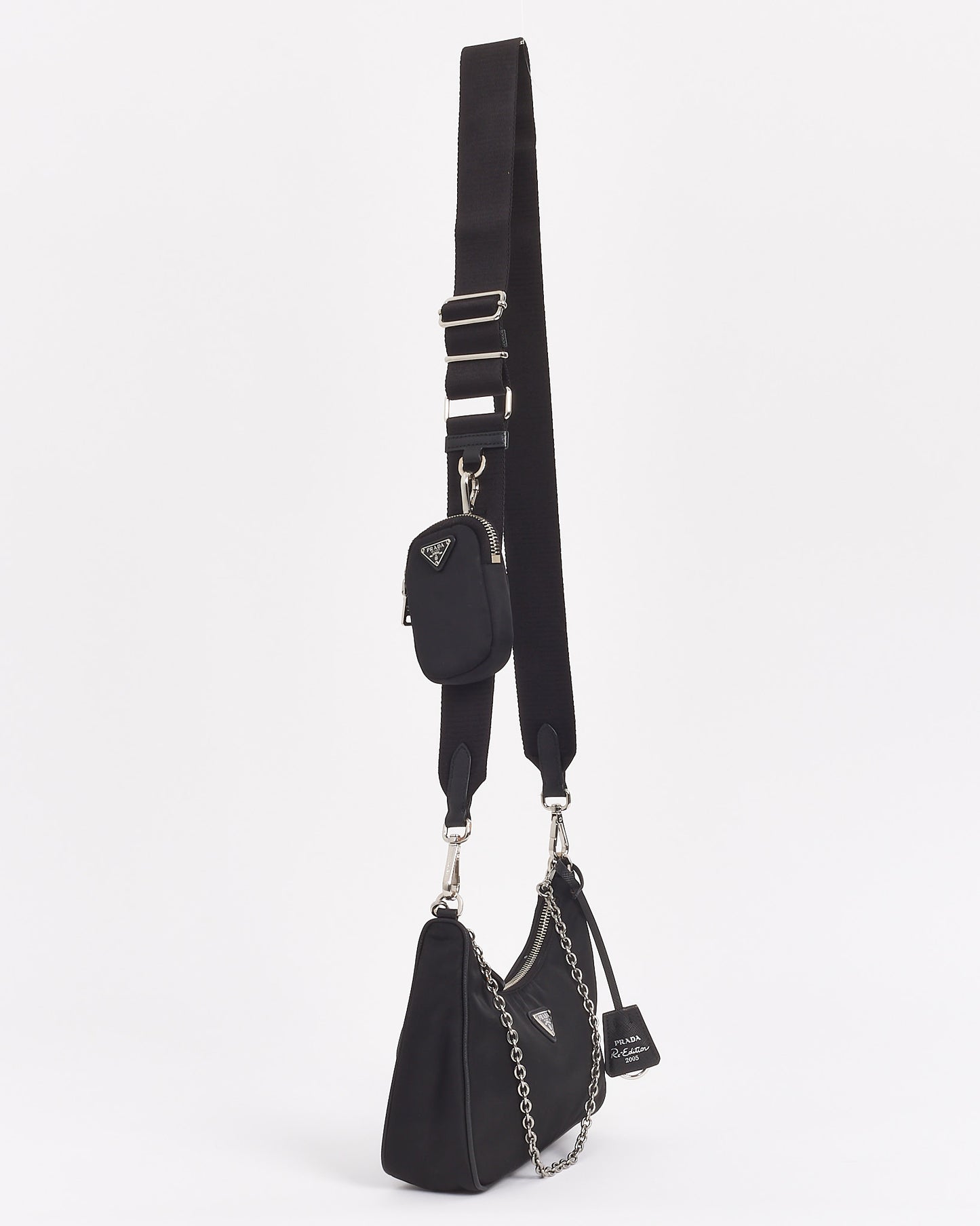 Prada Black Nylon Tessuto Re Edition 2005 Bag