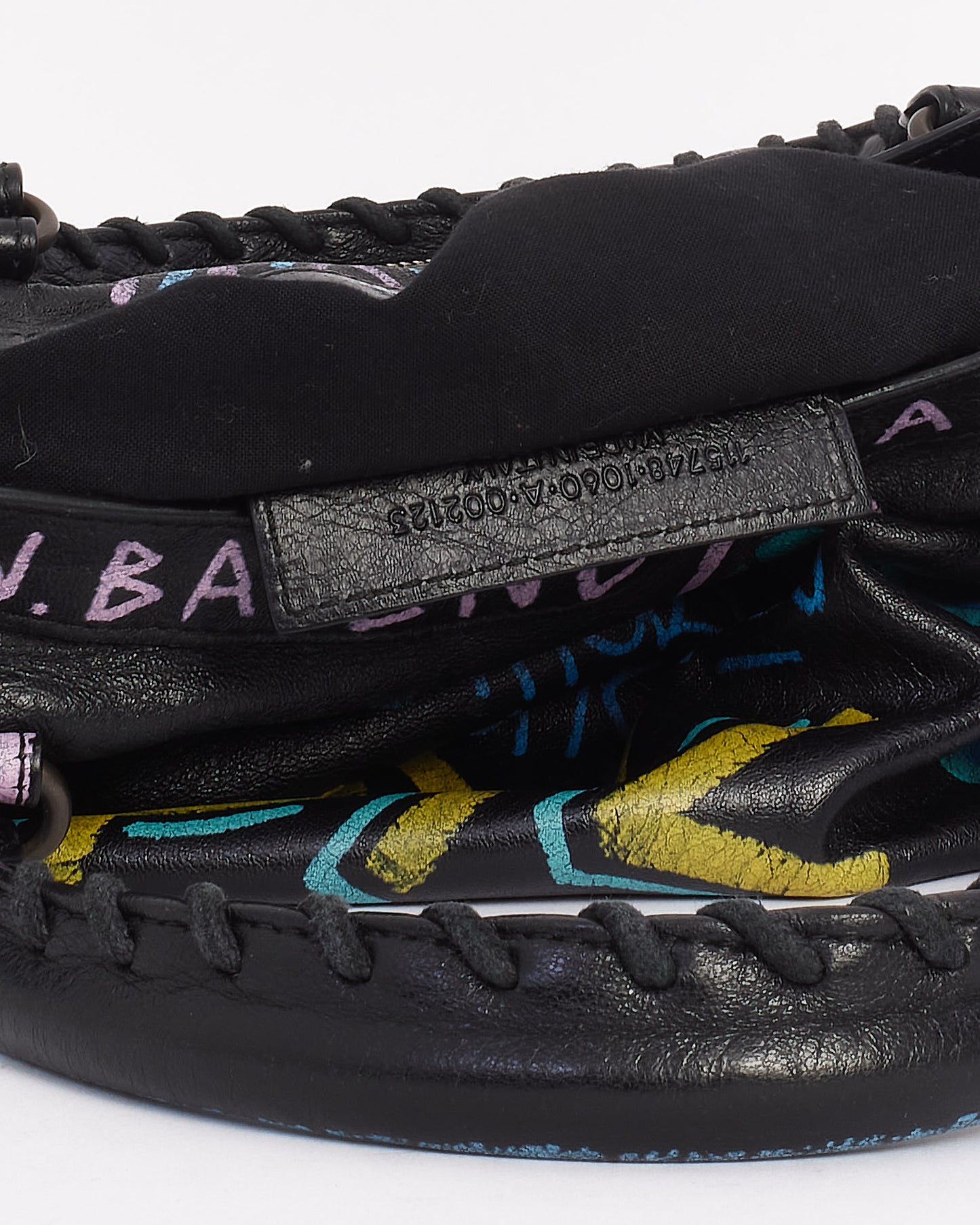 Balenciaga Sac Classic City Graffiti noir/multicuir