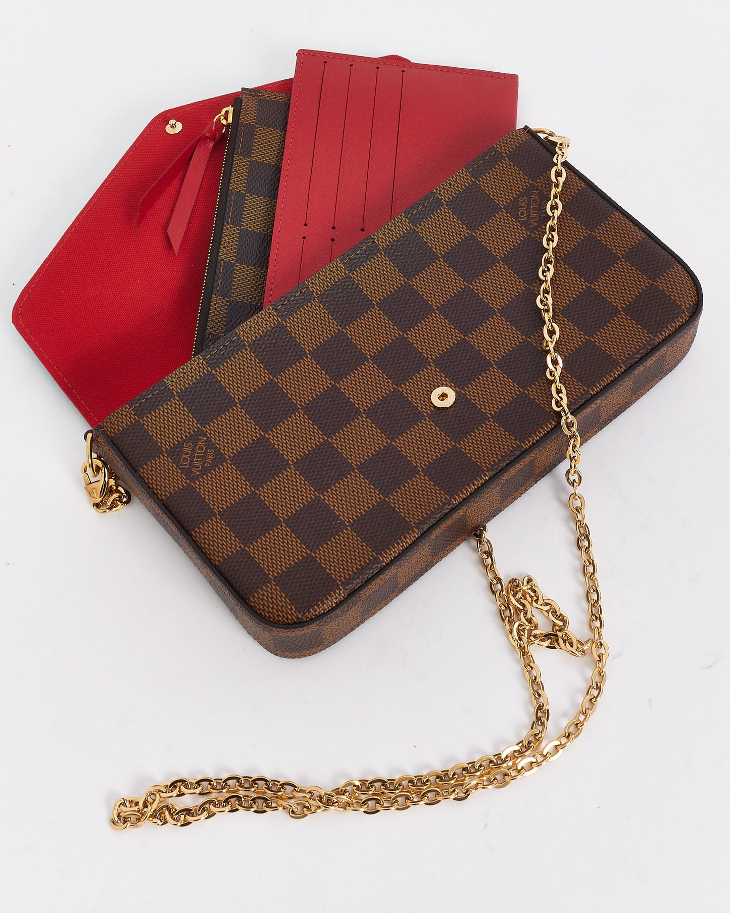 Louis Vuitton Damier Ebene Canvas Félicie Pochette Crossbody Bag