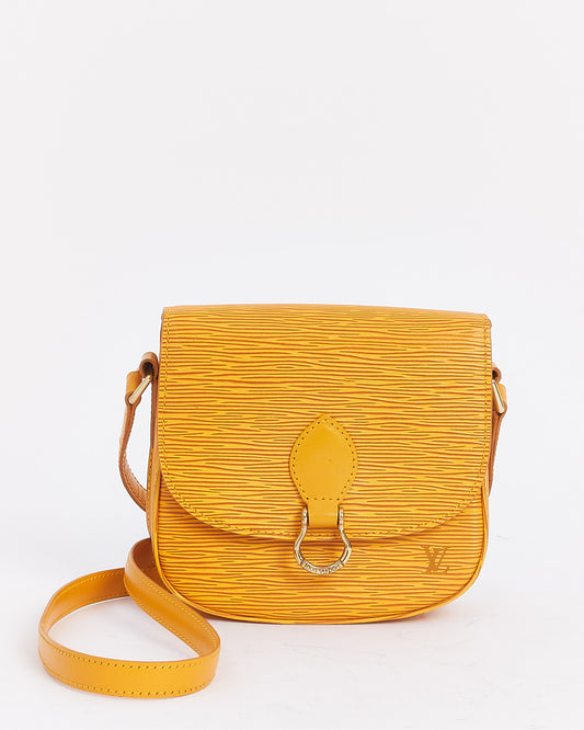 Louis Vuitton Yellow Epi Leather Saint Cloud PM Shoulder Bag