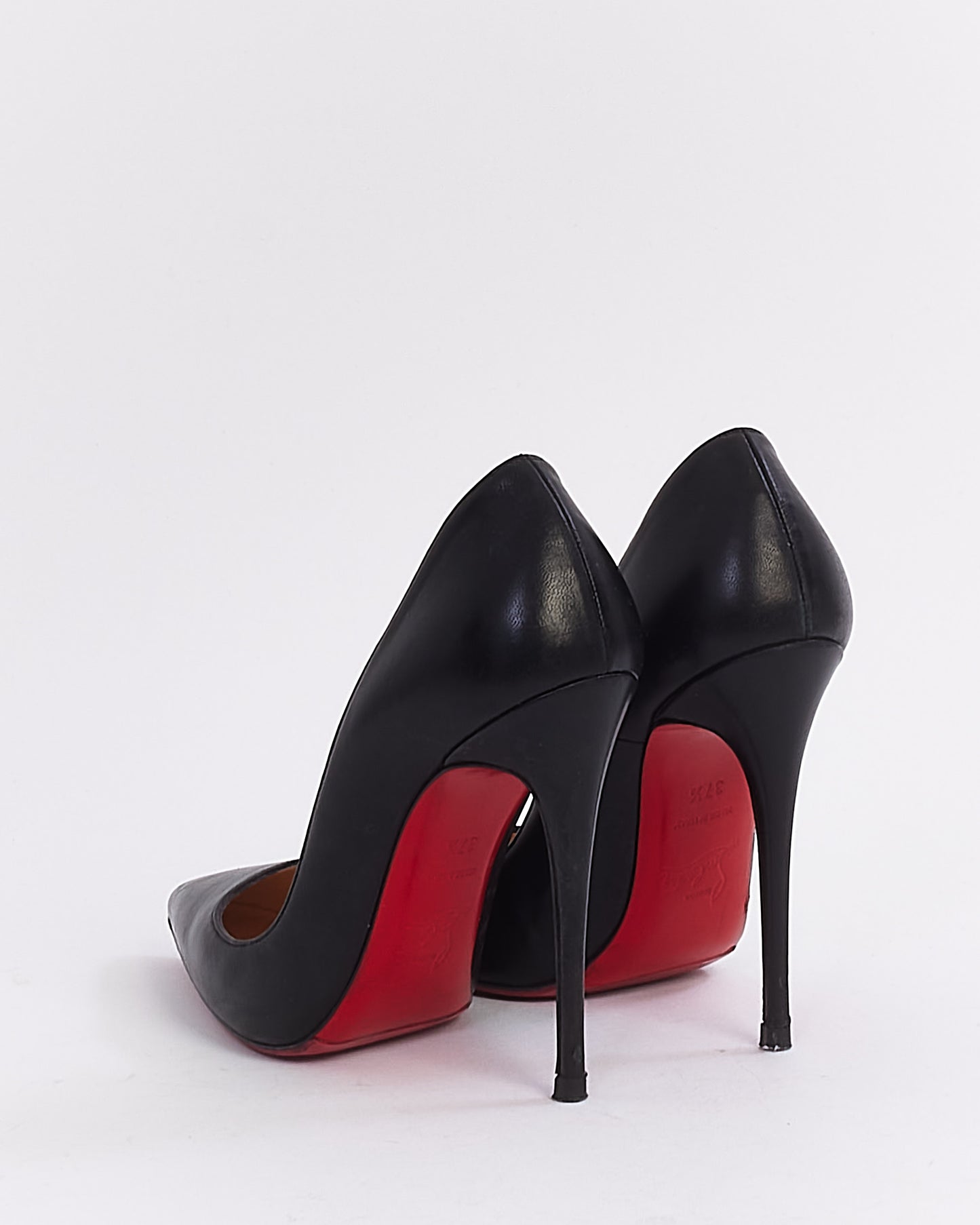 Christian Louboutin Black Leather Nappa 120mm So Kate Heels - 37.5