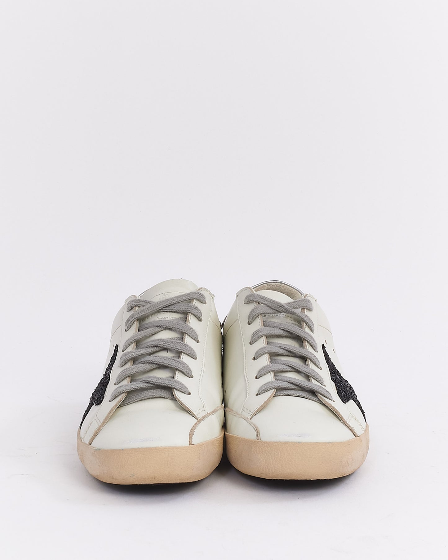 Golden Goose White Leather Superstar Sneakers - 38