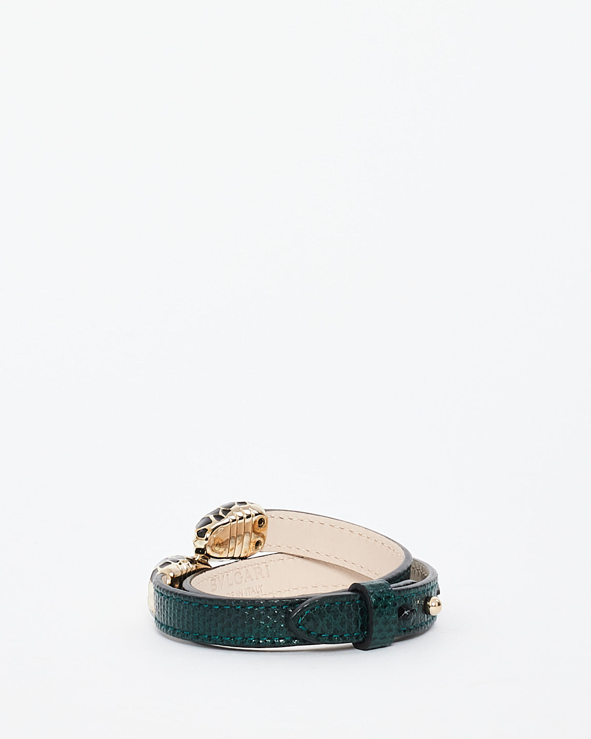 Bulgari Green Serpenti Double Head Bracelet - M