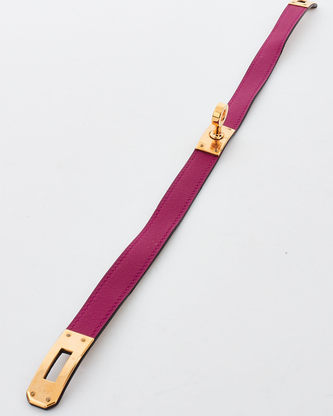 Hermès Fuchsia Swift Kelly Double Tour Bracelet - S