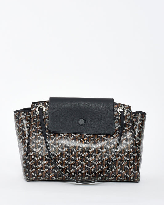 Goyard Black Goyardine Sac Rouette PM Bag