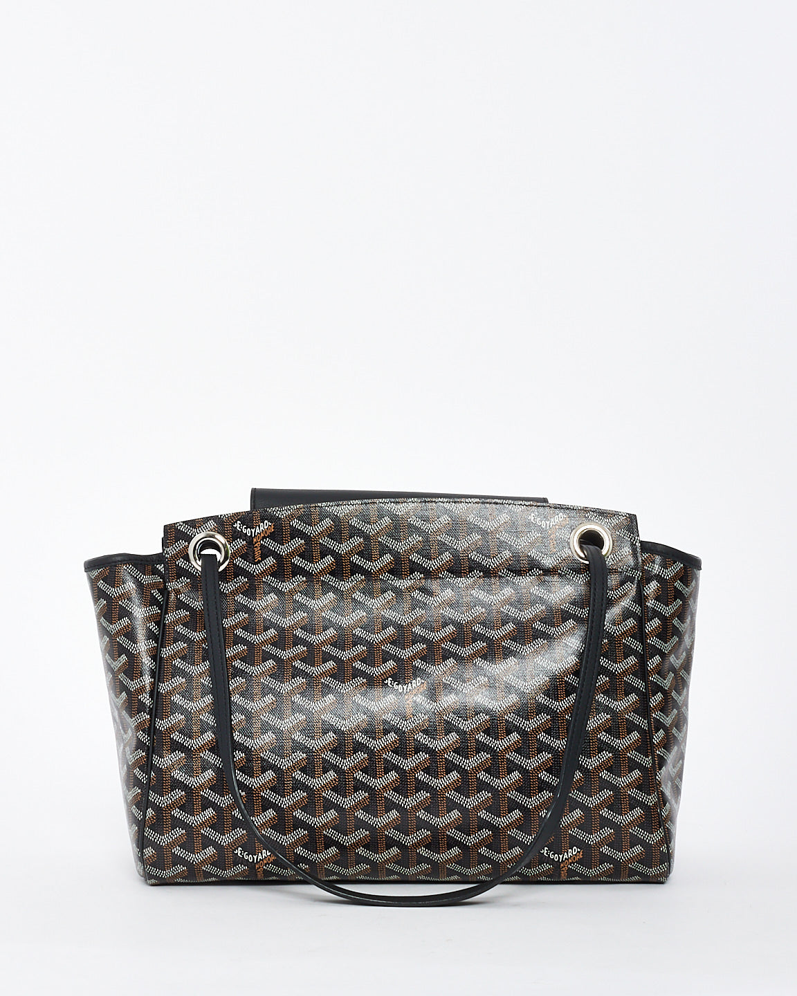 Goyard Black Goyardine Sac Rouette PM Bag