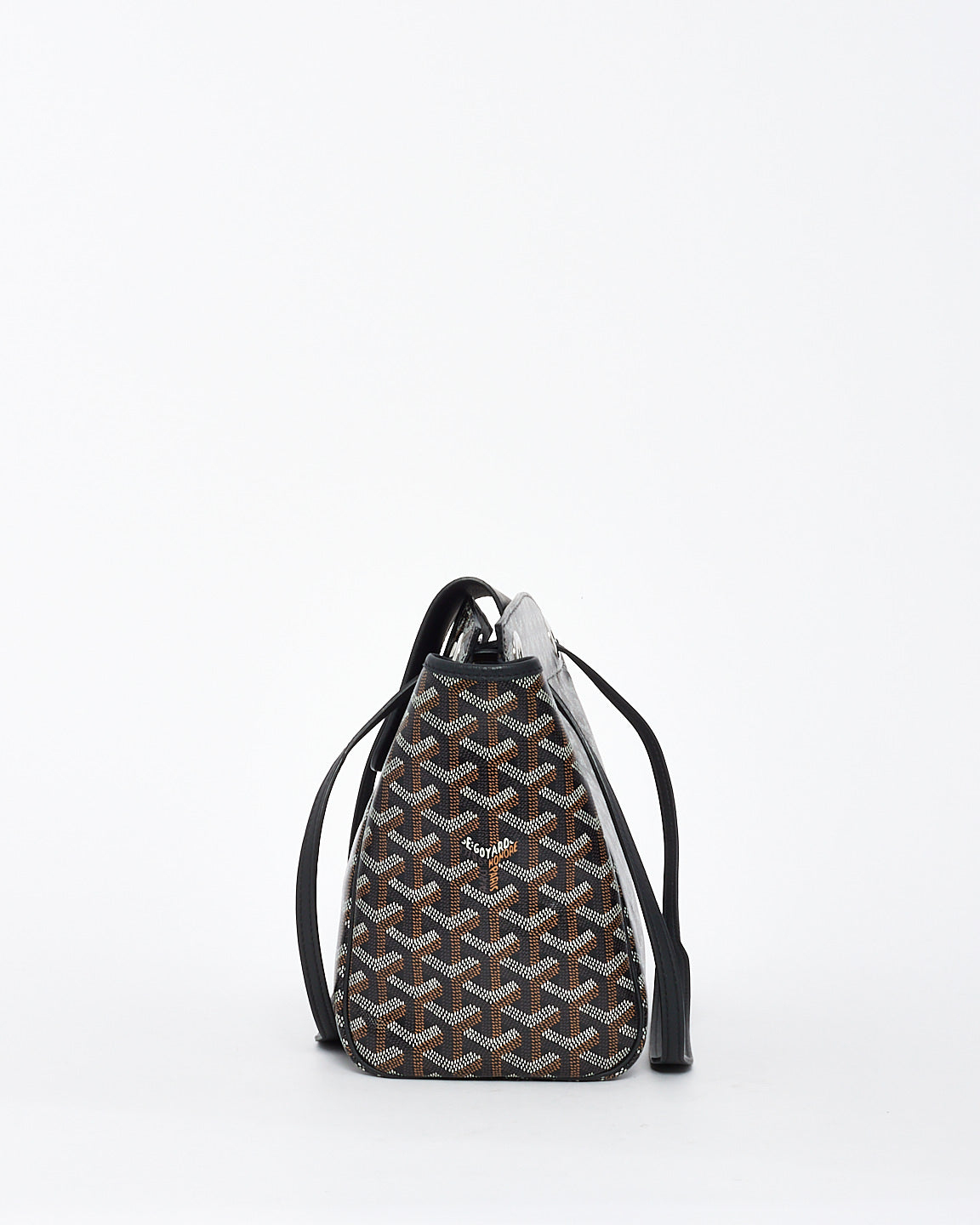 Goyard Black Goyardine Sac Rouette PM Bag