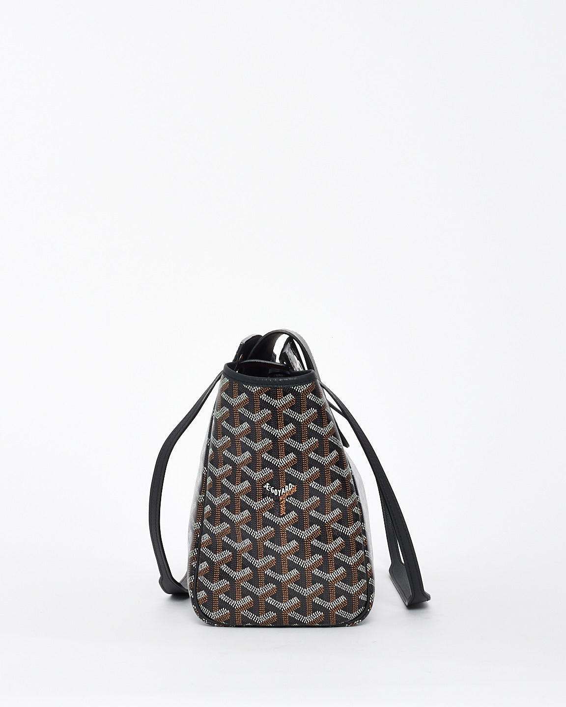 Goyard Black Goyardine Sac Rouette PM Bag