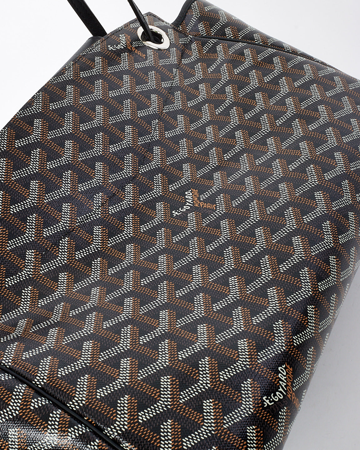 Goyard Black Goyardine Sac Rouette PM Bag